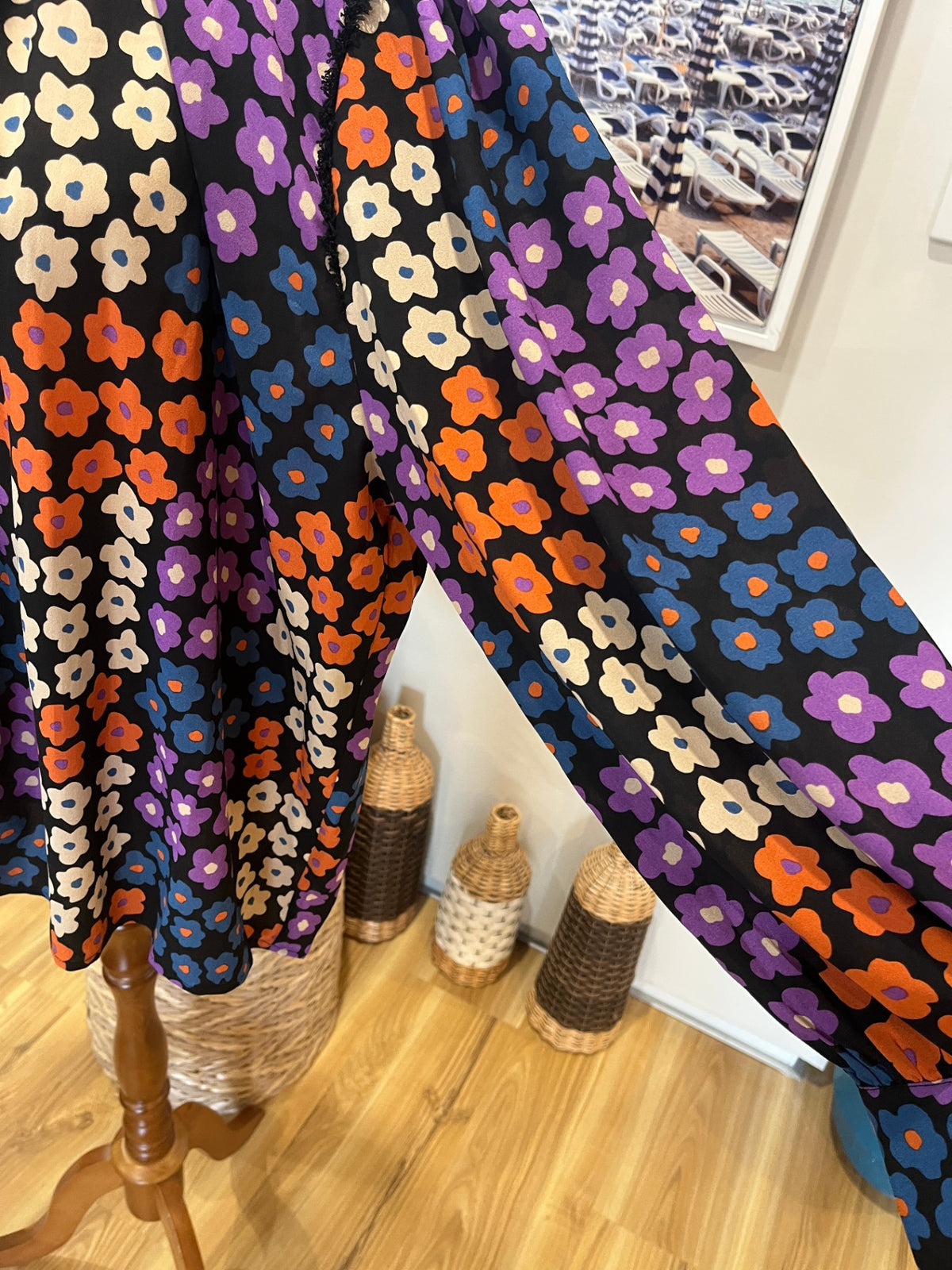 Isla Maree Nicky Werder Black Floral Blouse – M/L