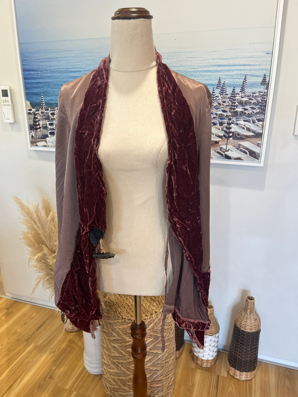 Annah S Muted Pink & Purple Jacket – M/L
