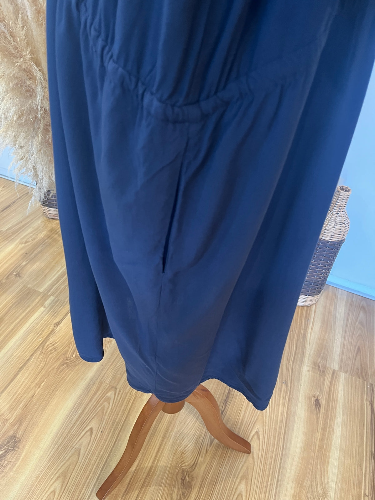 Rivers 3/4 Sleeve Navy Blue Shirt Dress Size 22