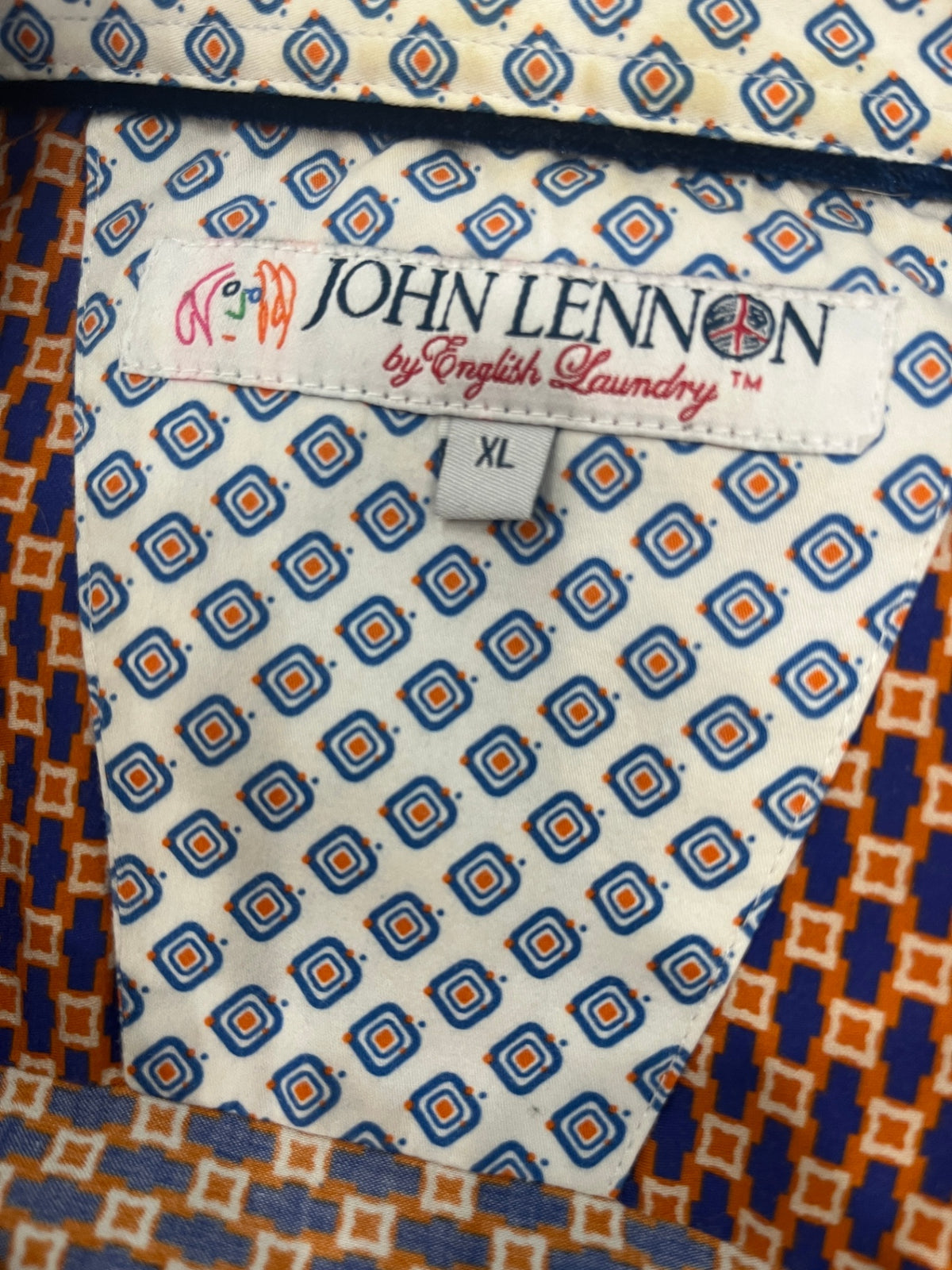 John Lennon by English Laundry Short Sleeve Shirt XL 