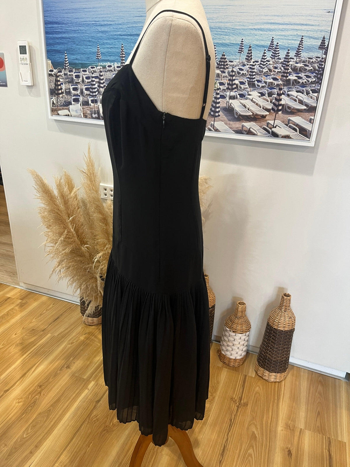 Kamikaze Classic Black Dress – Size 10