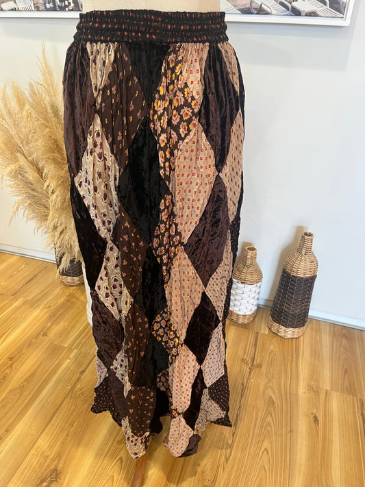 RAAM Original Boho Skirt – Small | Brown & Black