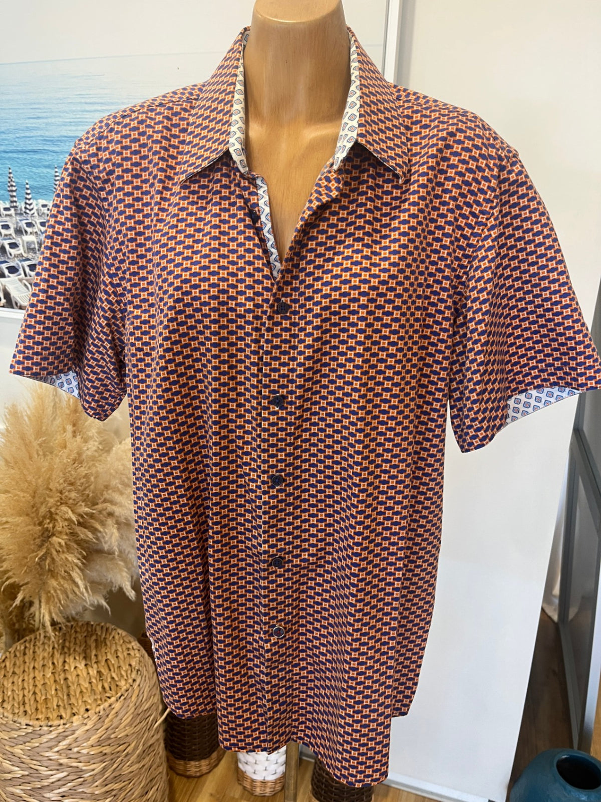 John Lennon by English Laundry Short Sleeve Shirt XL 