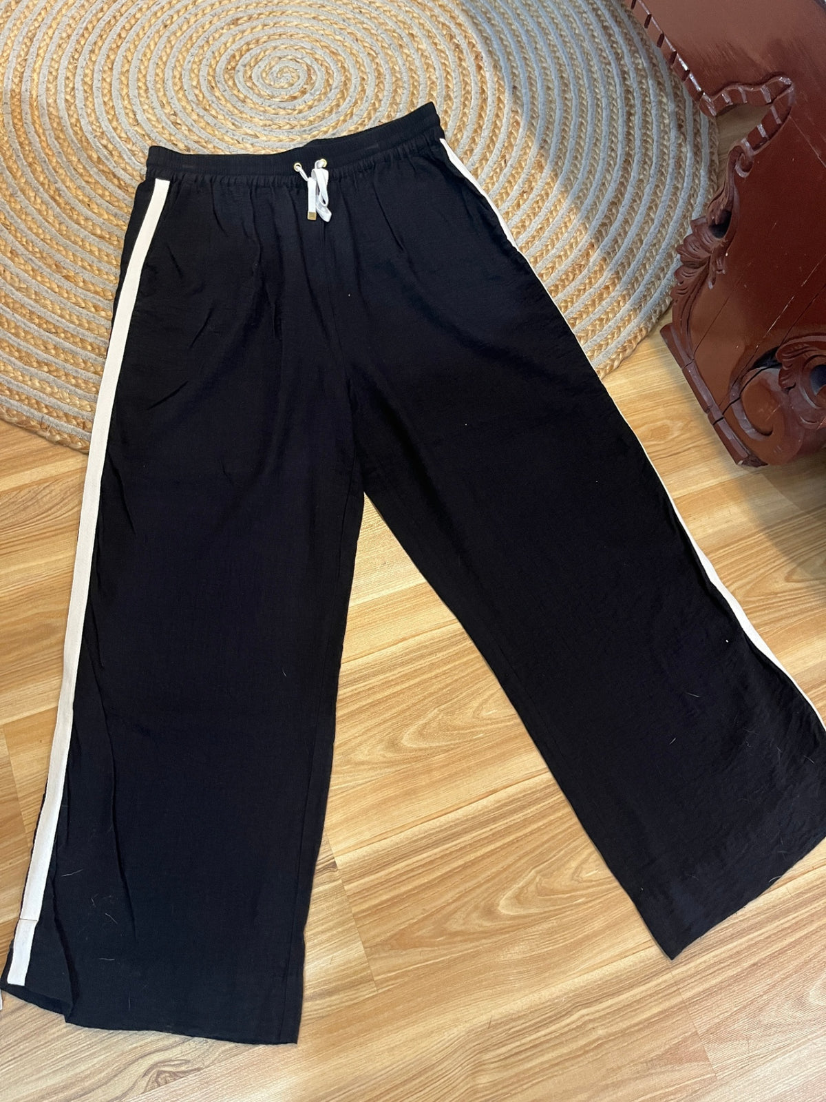 Taylor Sport Classic Black Elastic-Waist Pants – XL