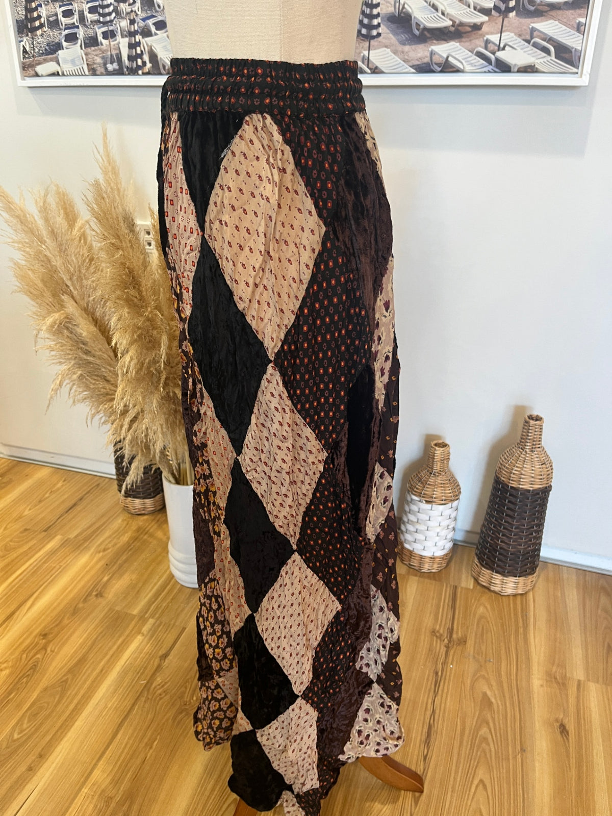 RAAM Original Boho Skirt – Small | Brown & Black