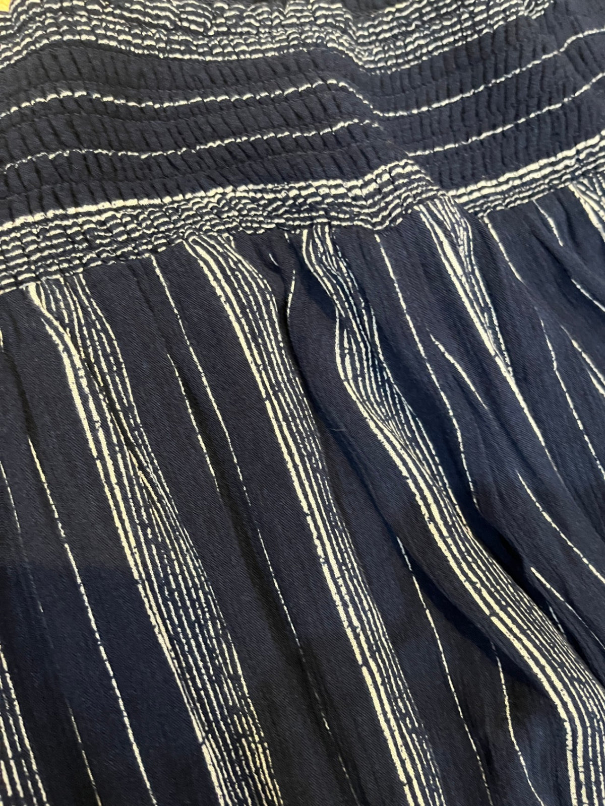 Wild Child Navy & White Wide-Leg Pants – Elastic Waist, Size 22