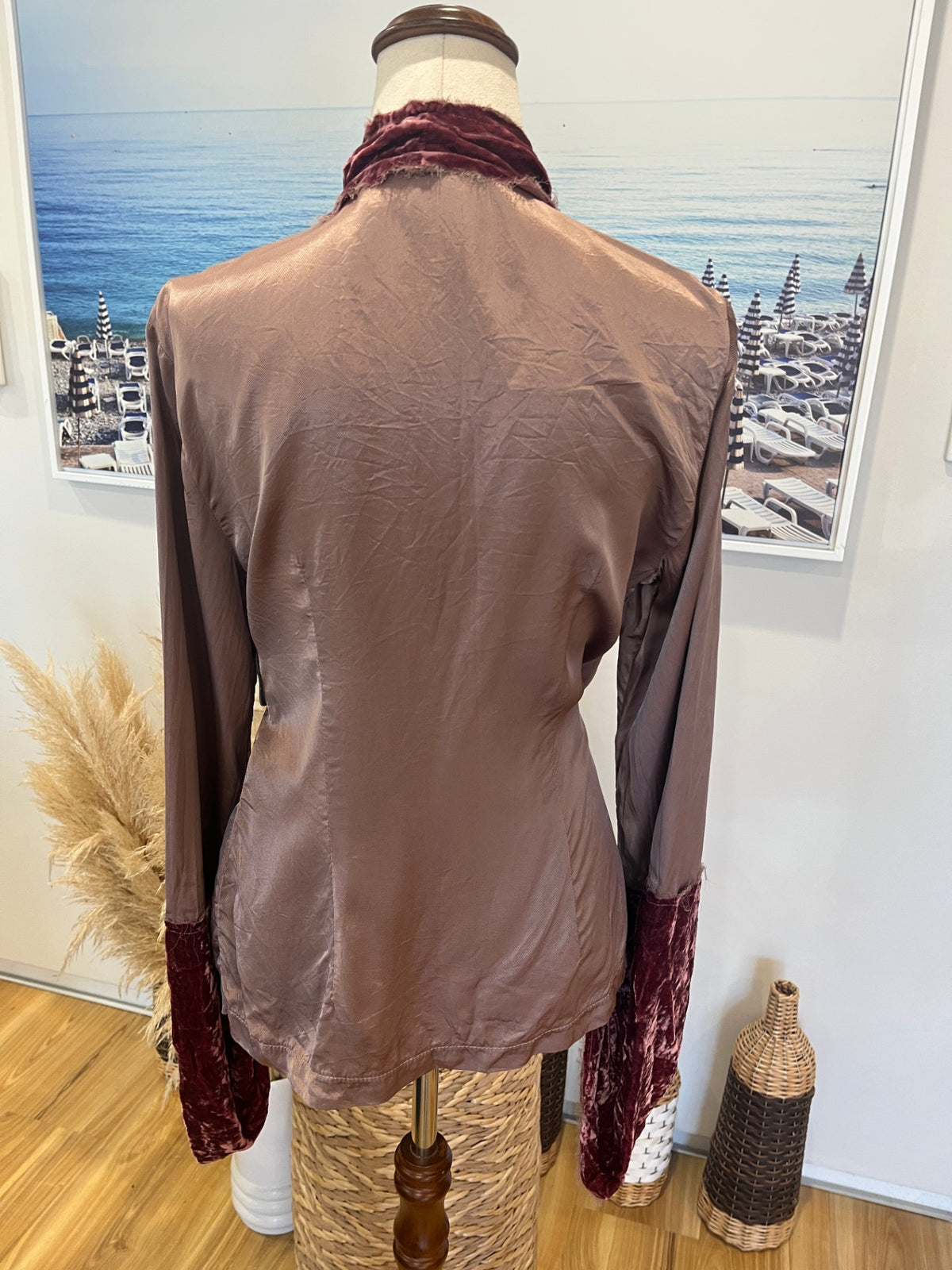 Annah S Muted Pink & Purple Jacket – M/L