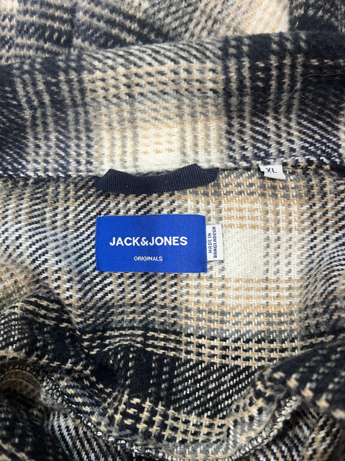 JACK & JONES Longsleeve Winter Shirt Blue Plaid XL