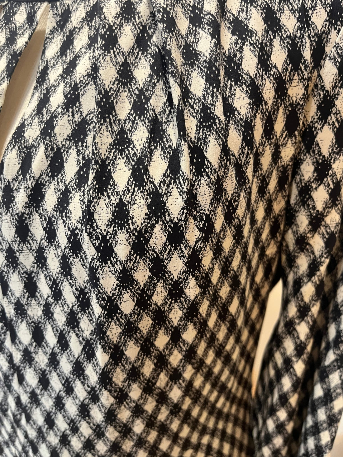 Country Road 93% Silk Elegant Black & Cream Dress – Size 12