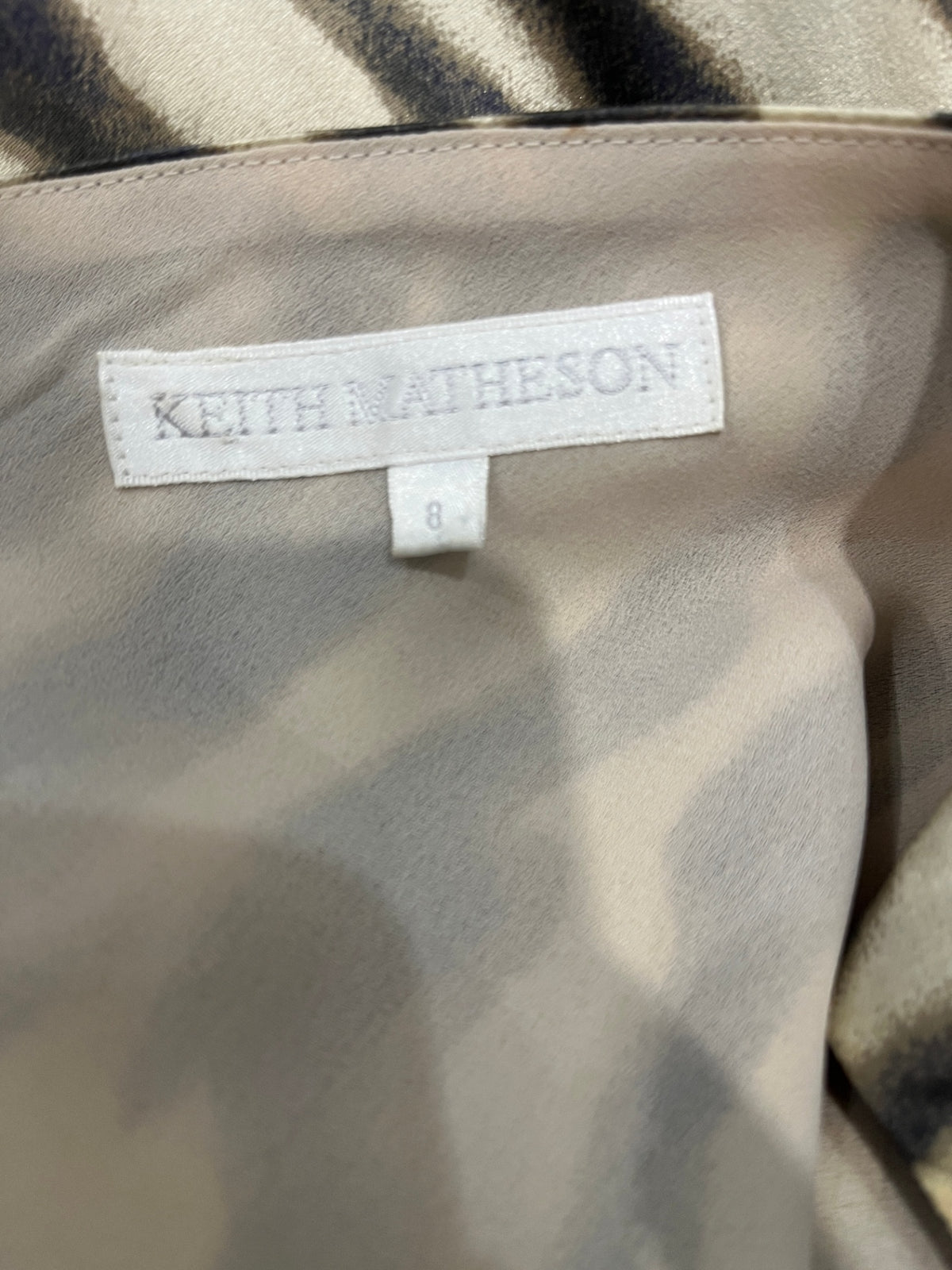 Keith Matheson 100% Silk Vintage 90s Dress – Size 8