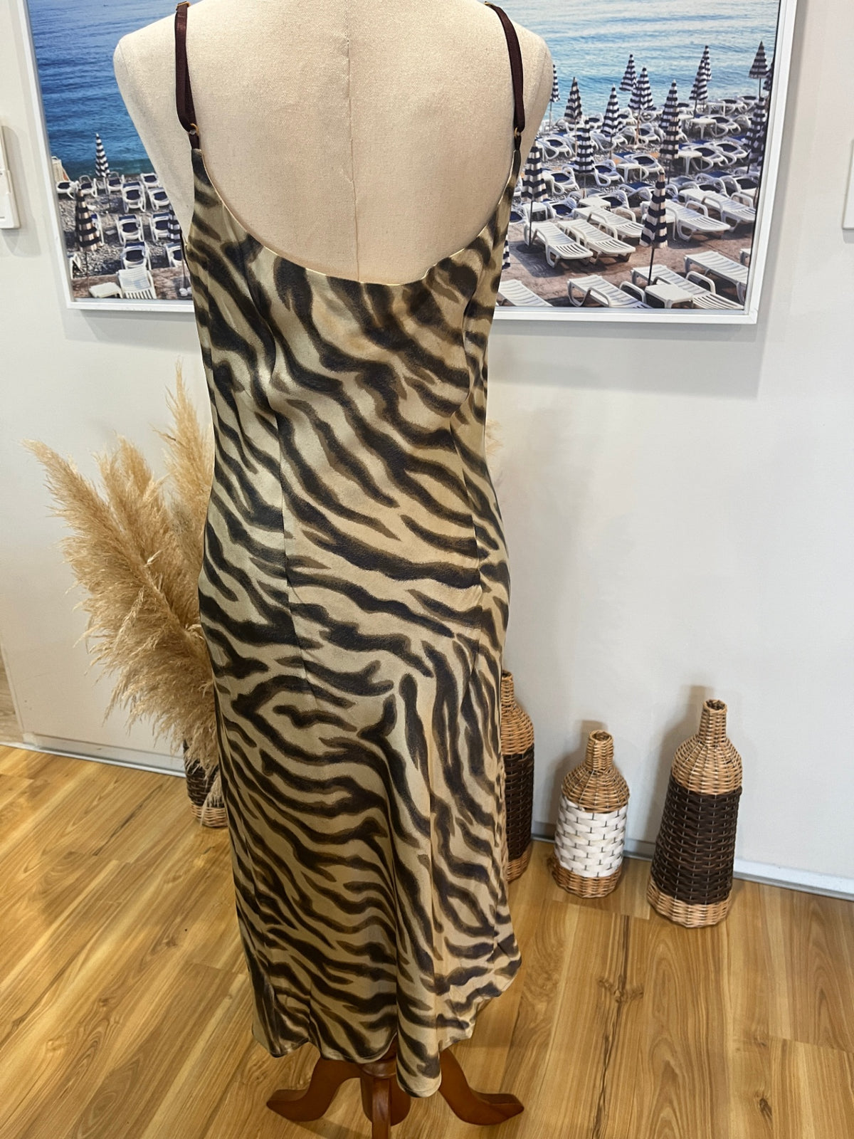 Keith Matheson 100% Silk Vintage 90s Dress – Size 8