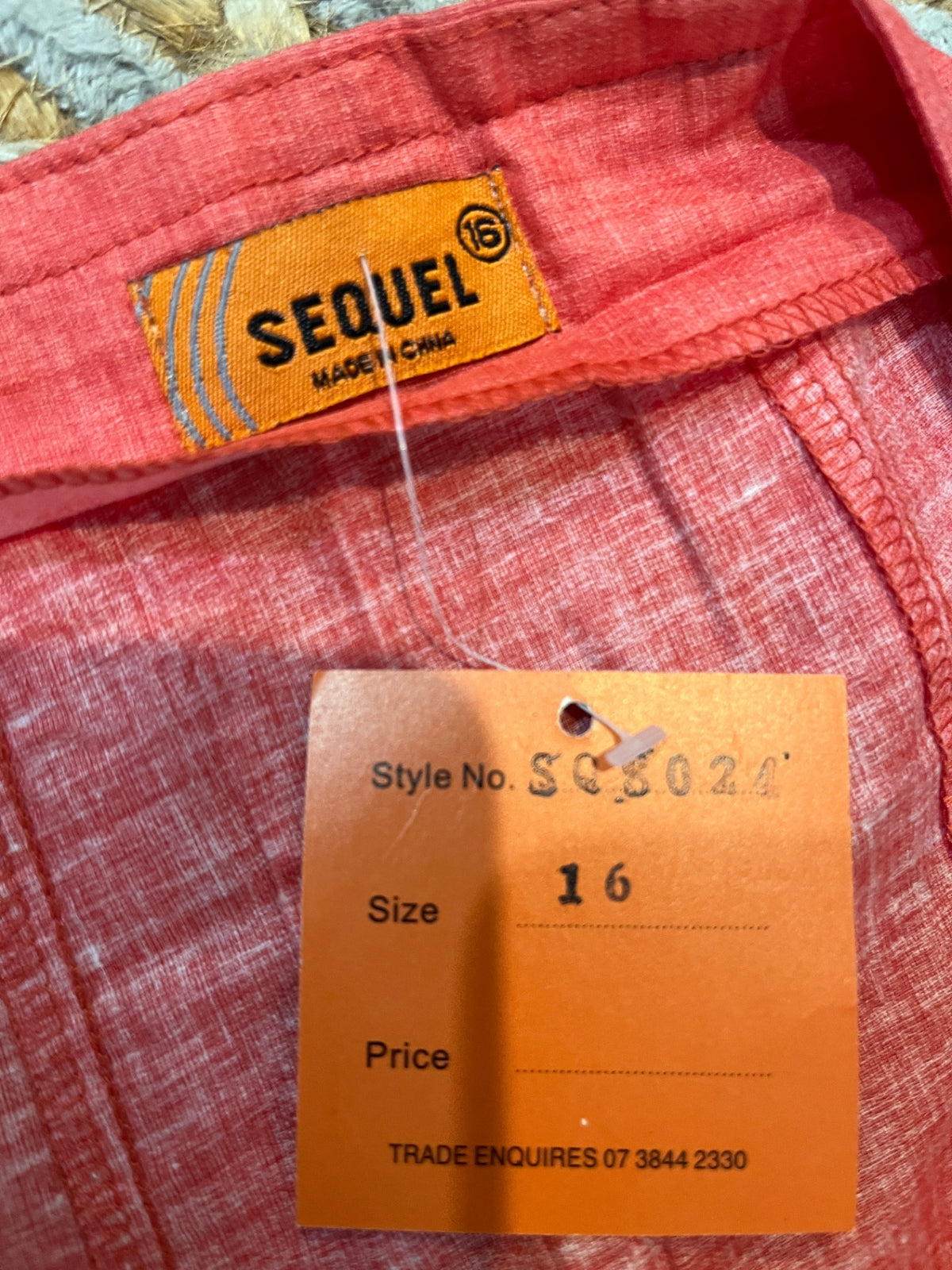 BNWT Sequel Tangerine Skirt 3/4 Length