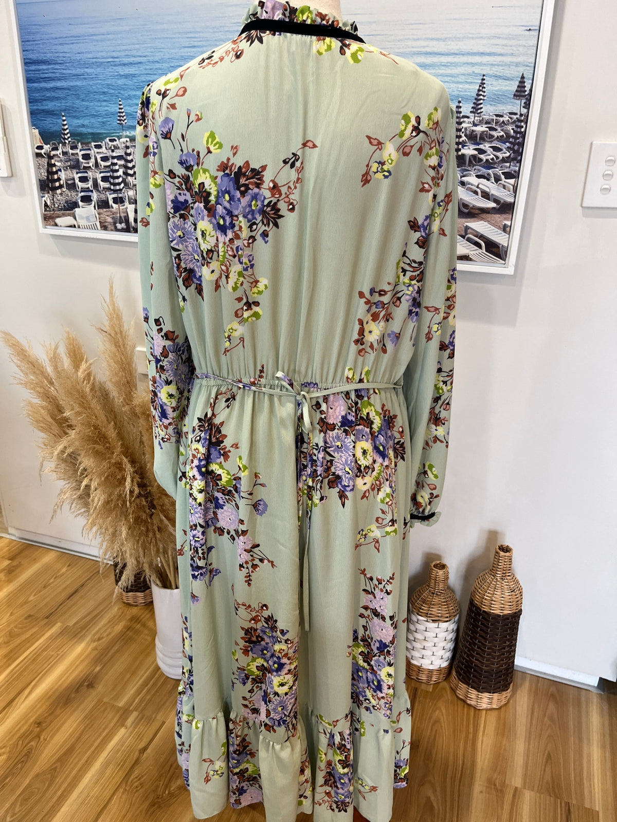 Miss Selfridge Mint & Purple Dress – Size 12