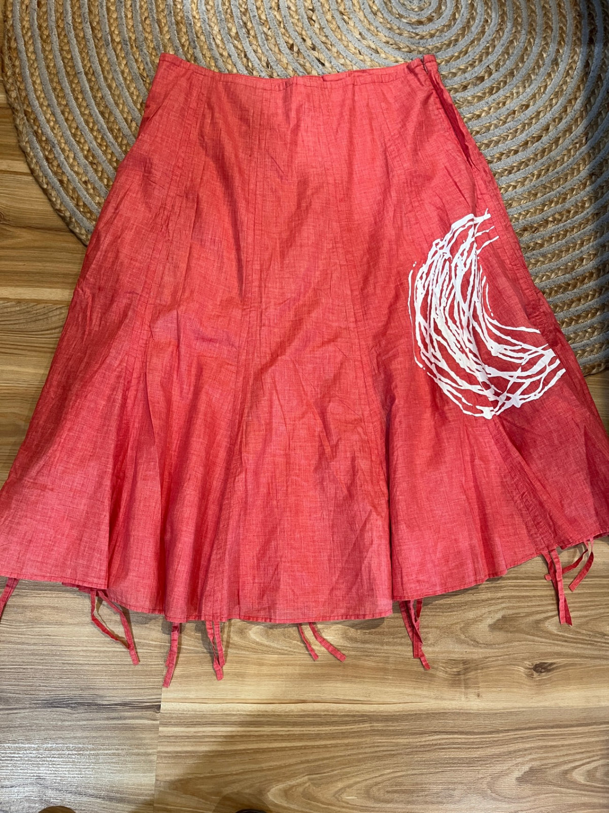 BNWT Sequel Tangerine Skirt 3/4 Length