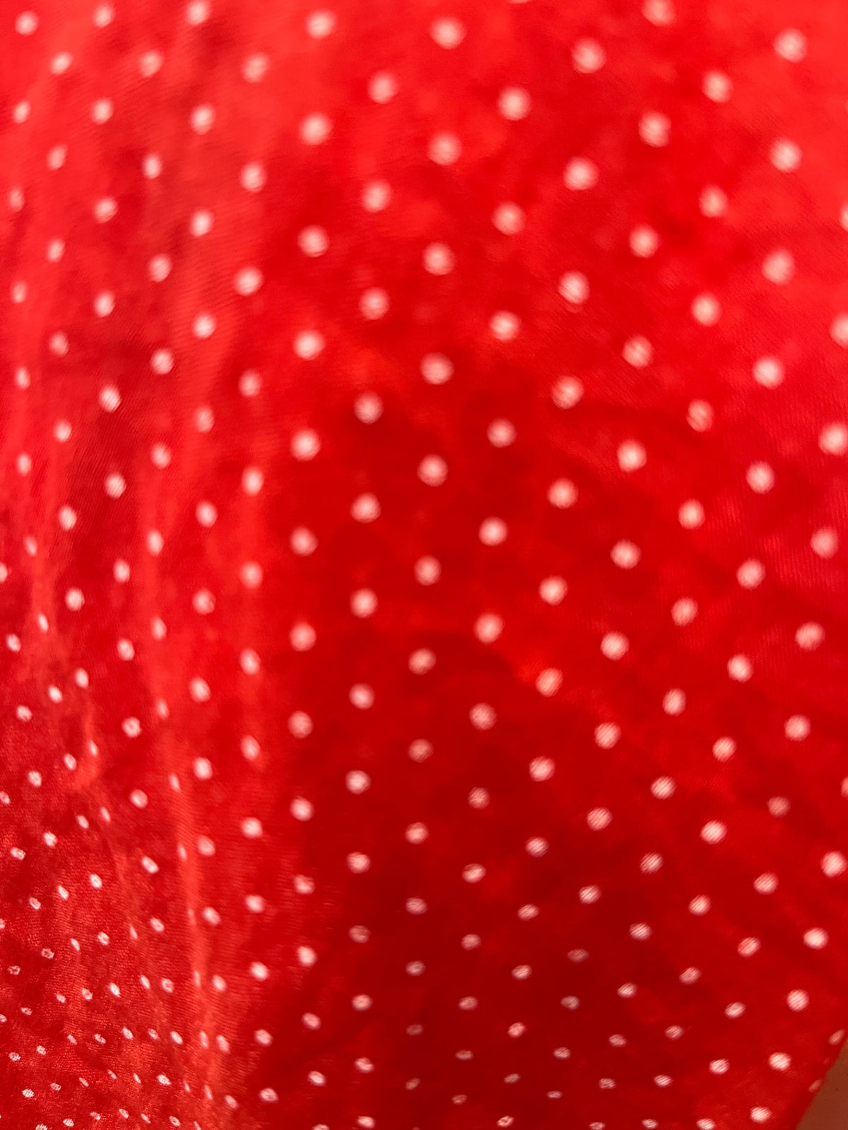 Made in Italy Red & White Polka Dot Scarf – Classic Retro Chic