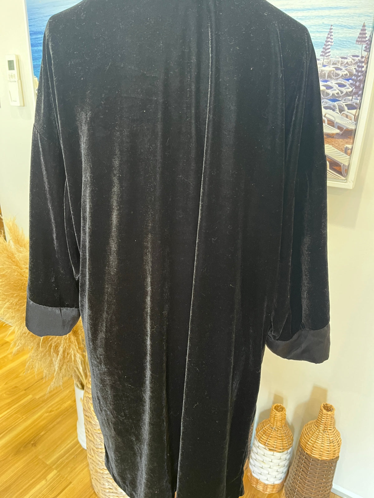 eb&ive Velvety Black Cardigan Jacket – One Size