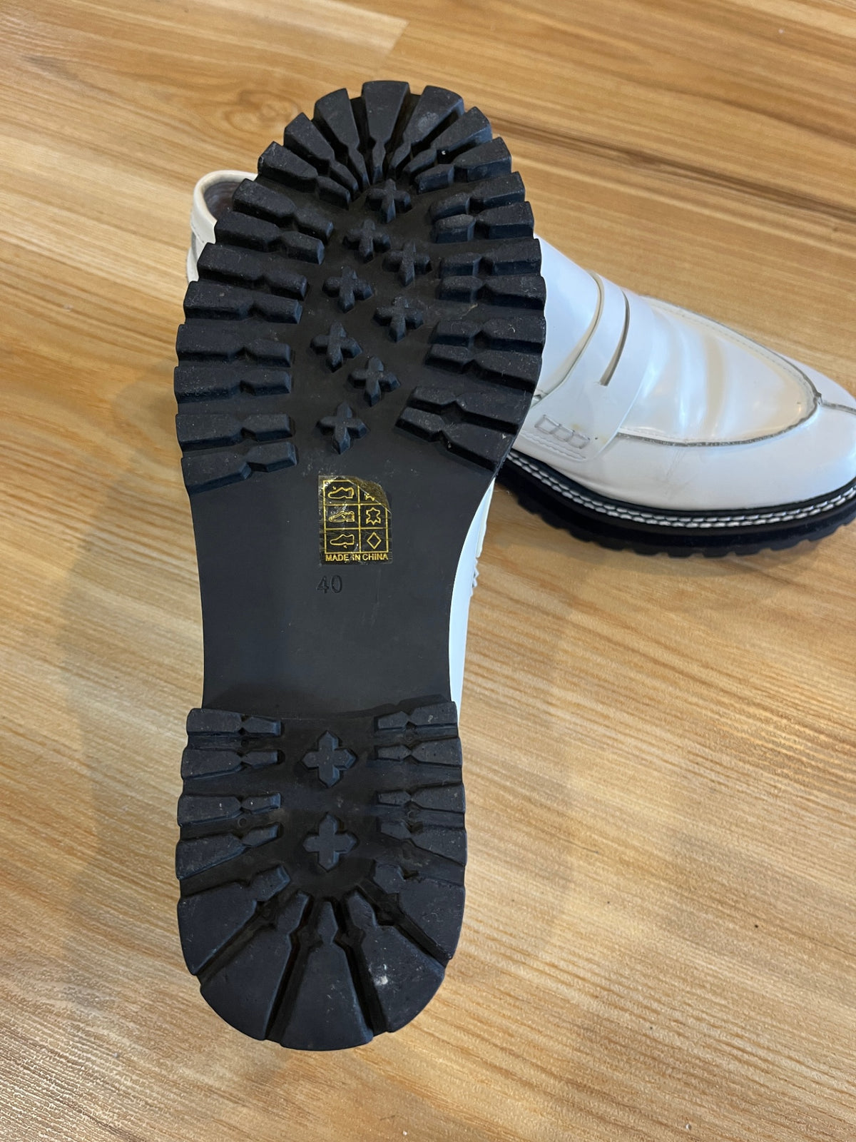 Andrea Biani London Genuine Leather White Shoes – Size 40