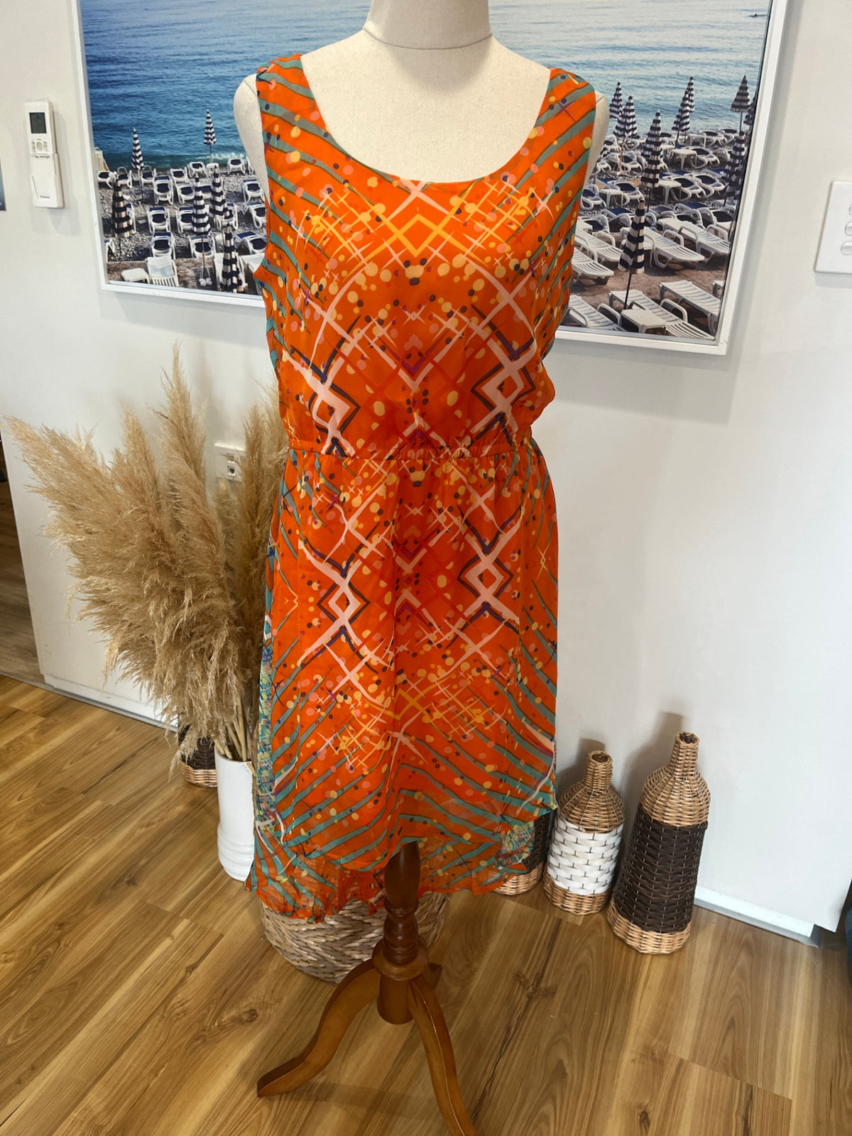 New Girl Orange Summer Dress – Size 8