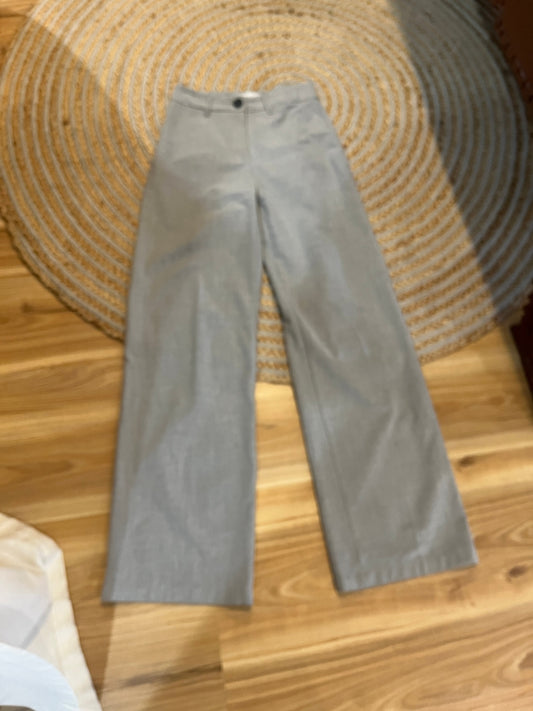 Bershka Light Grey Pants – Small | Stylish Casual Trousers