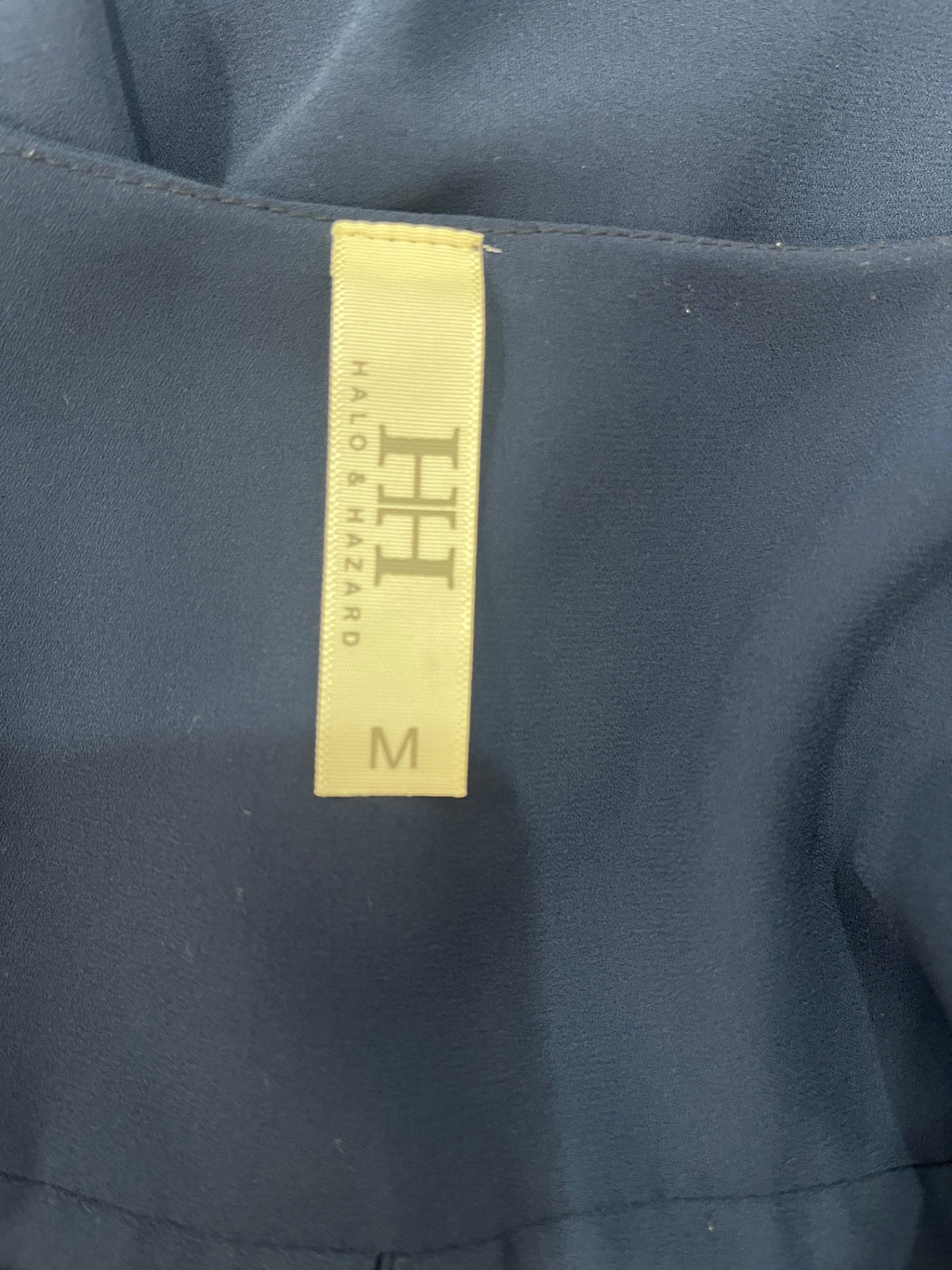Halo & Hazard Navy Blue Floaty Top Medium – Long Sleeve