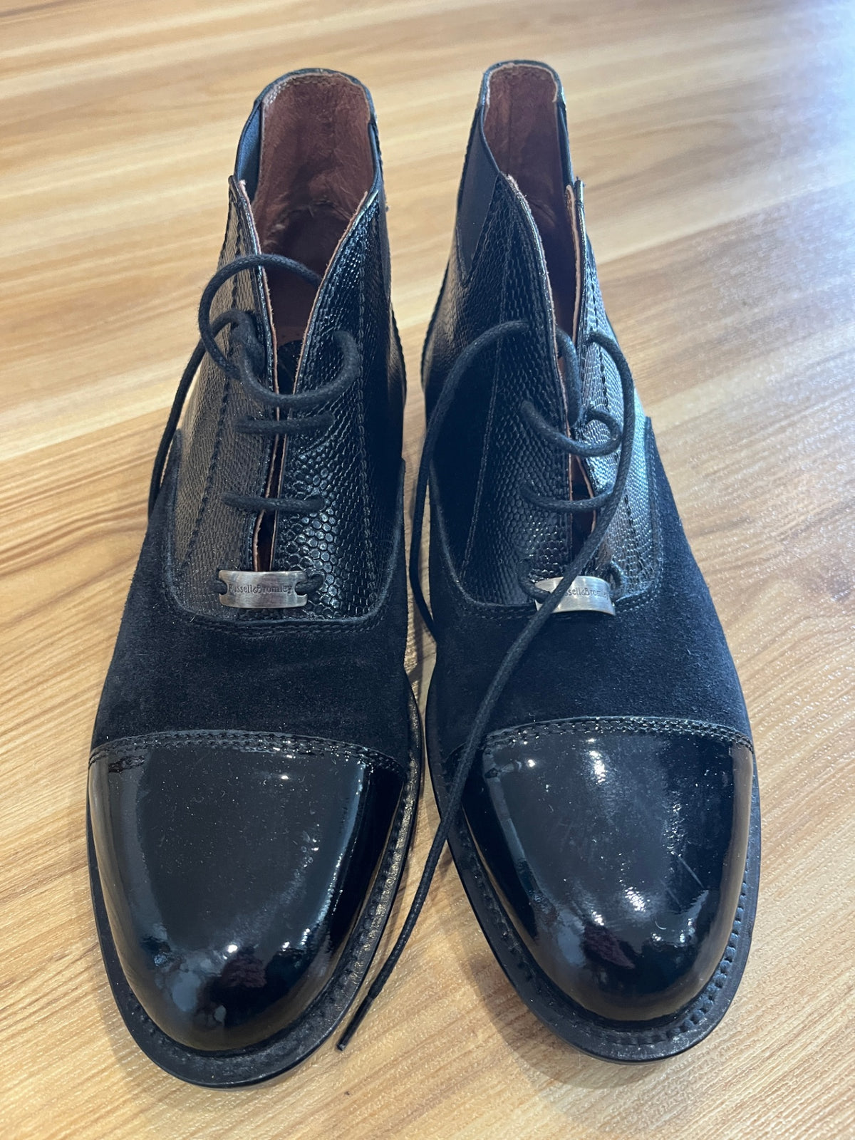 Russell & Bromley Classic Black Leather Boots – Size 38.5