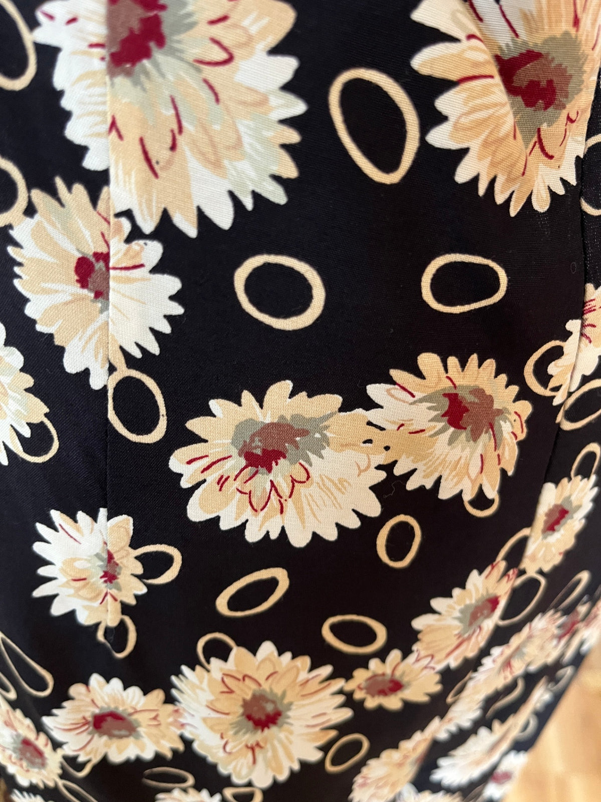ICE NZ Made Black & Cream Floral Halter Neck Maxi Dress – Size 16