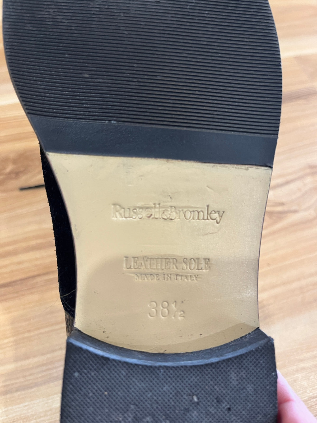 Russell & Bromley Classic Black Leather Boots – Size 38.5
