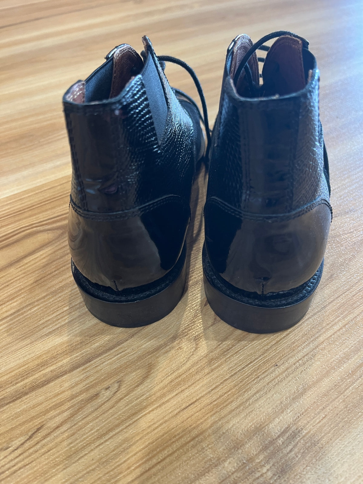 Russell & Bromley Classic Black Leather Boots – Size 38.5