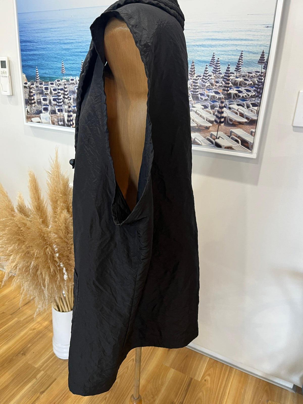 Long Island Black Zip-Up Vest – Casual Layering Style | XXL
