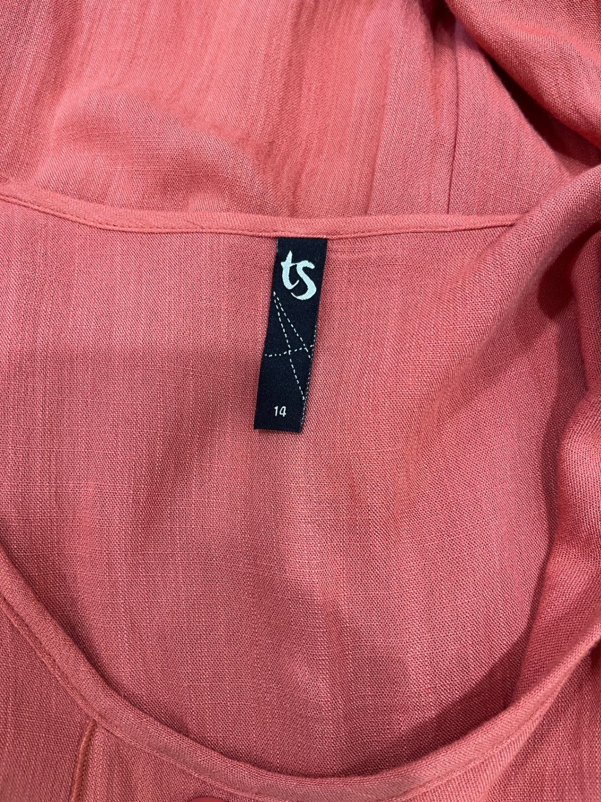 Taking Shape Rust Double-Layer Tunic Top – Size 14