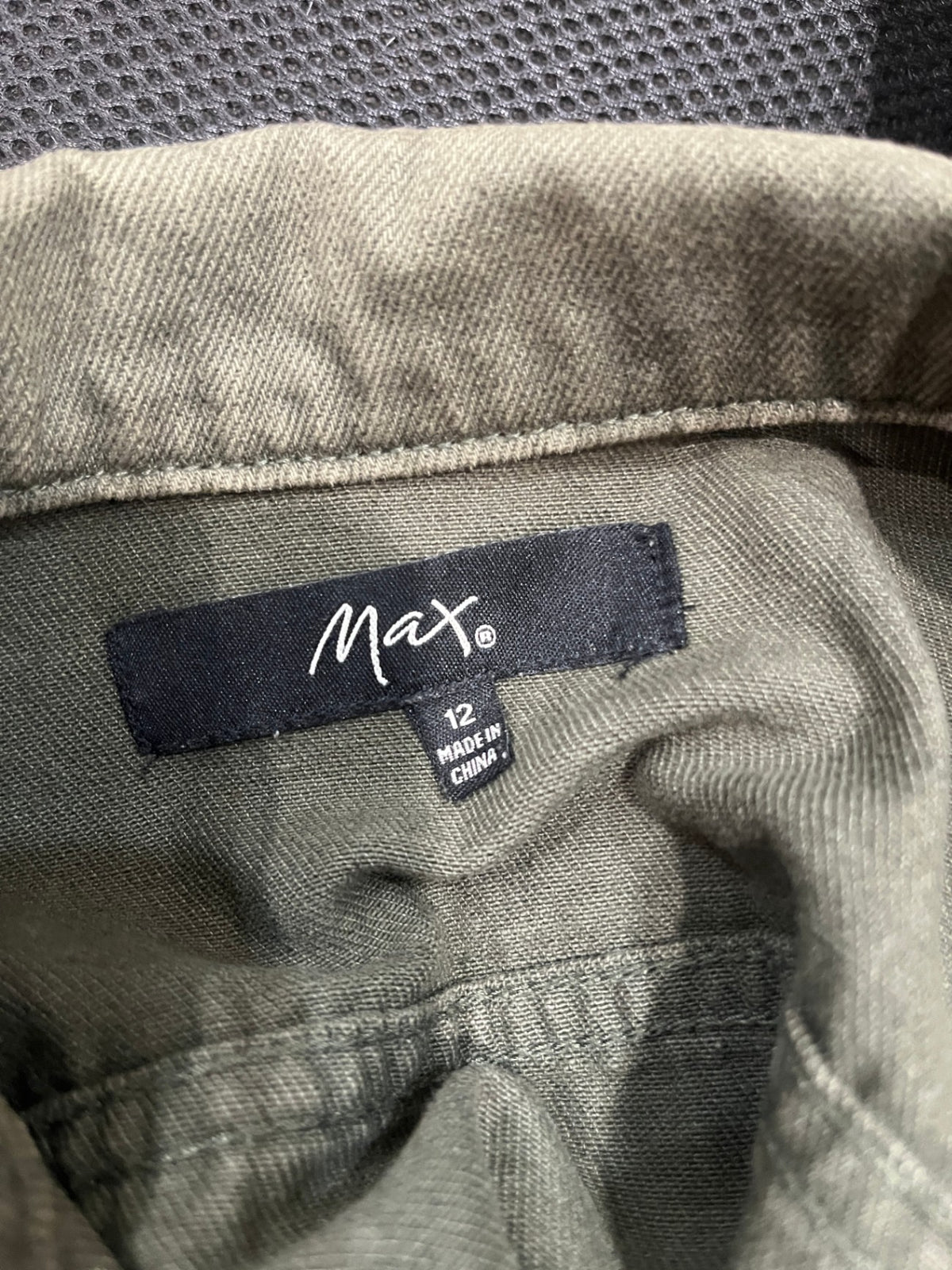 Max Dark Green Denim Jacket - Size 12