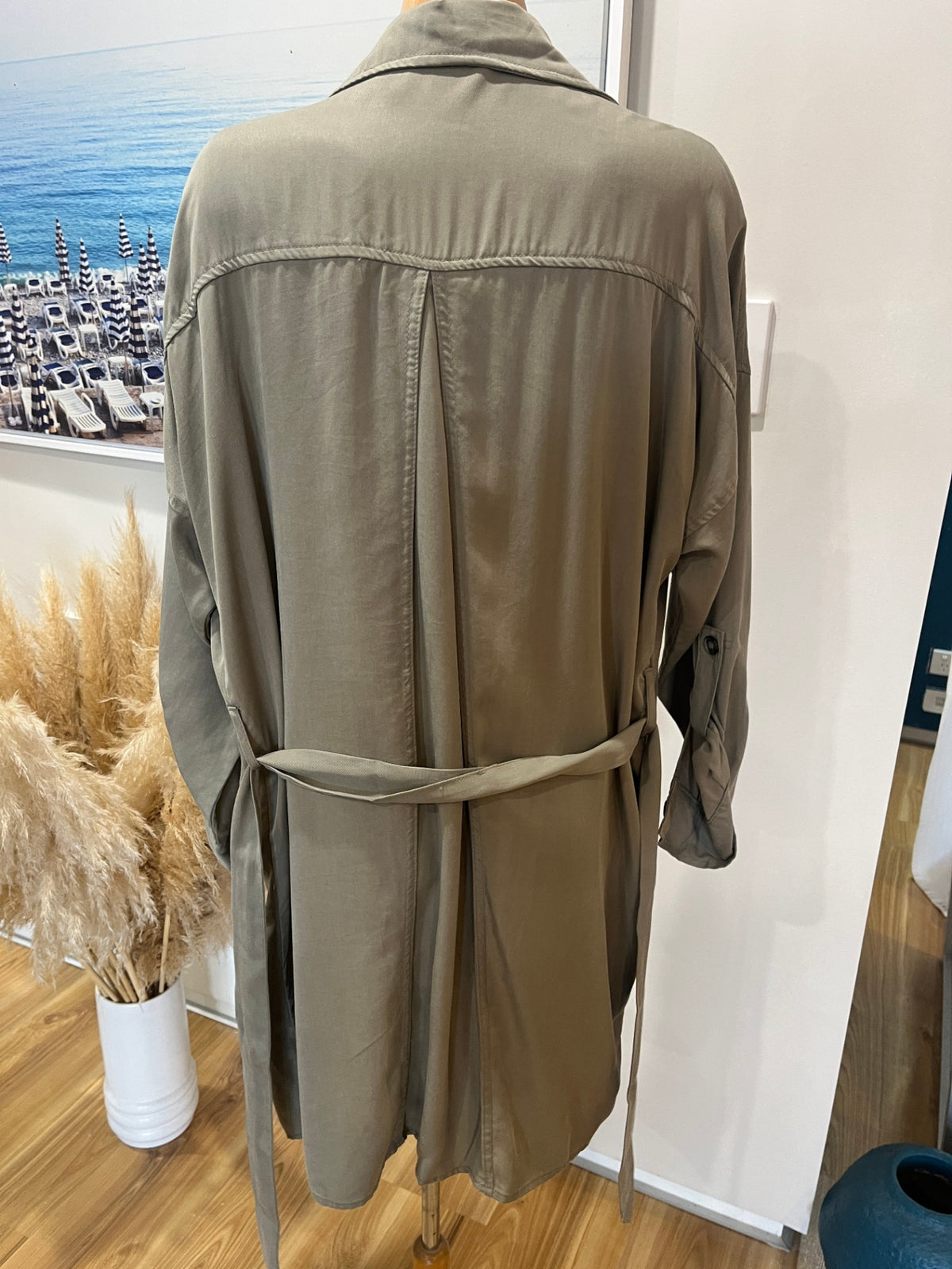 Glassons Light Green Duster Jacket - Small